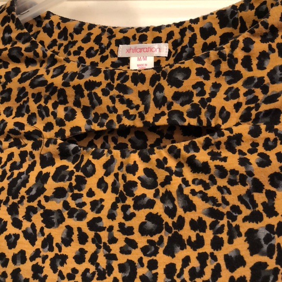 Cheetah print short sleeve flare dress - Picture 3 of 7